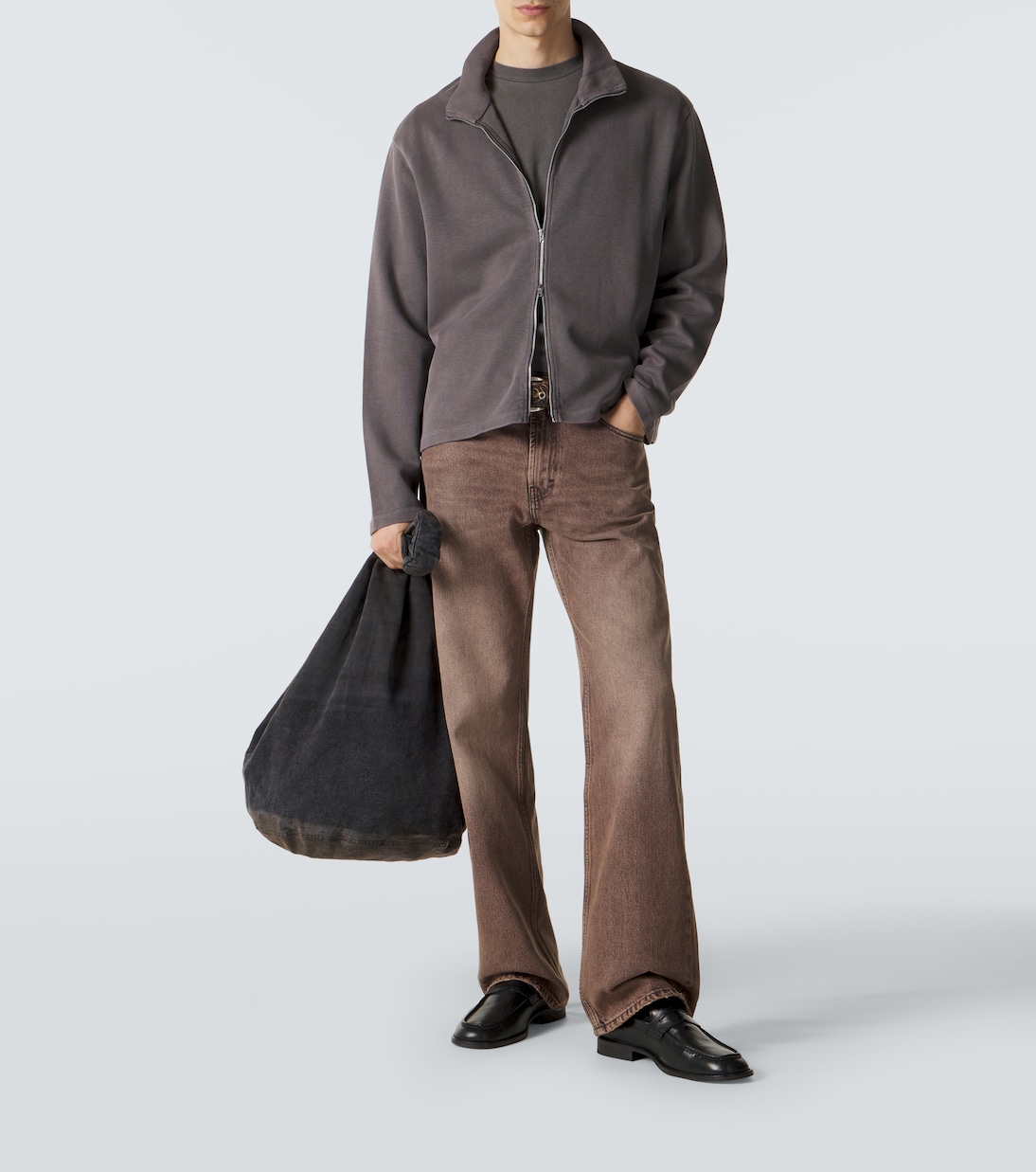 Shrunken cotton zip-up sweatshirt | Our Legacy