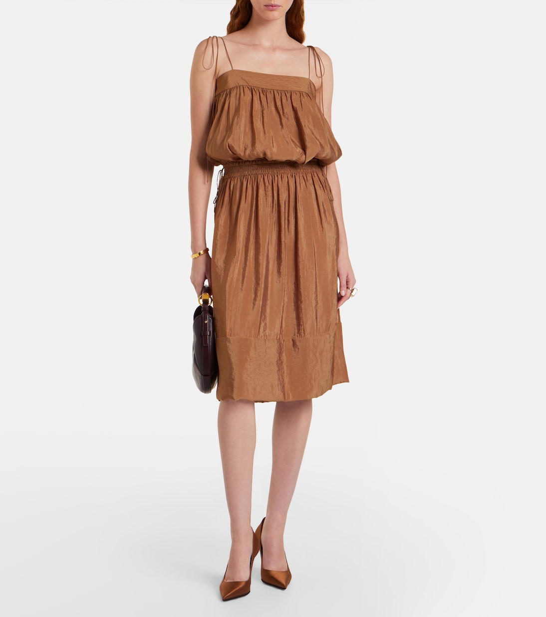 Barbara satin pumps | Amina Muaddi