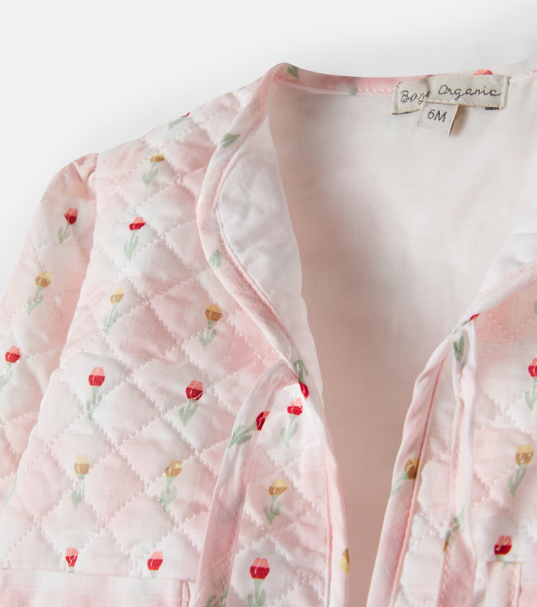 Baby floral quilted jacket and shorts set | Bebe Organic