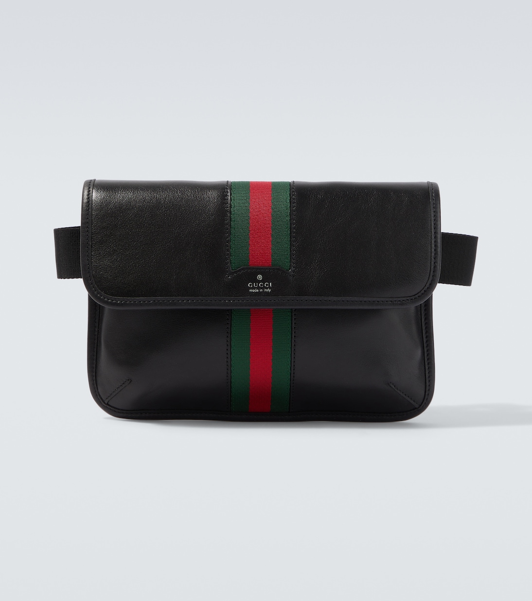 Web Trademark Small leather belt bag | Gucci