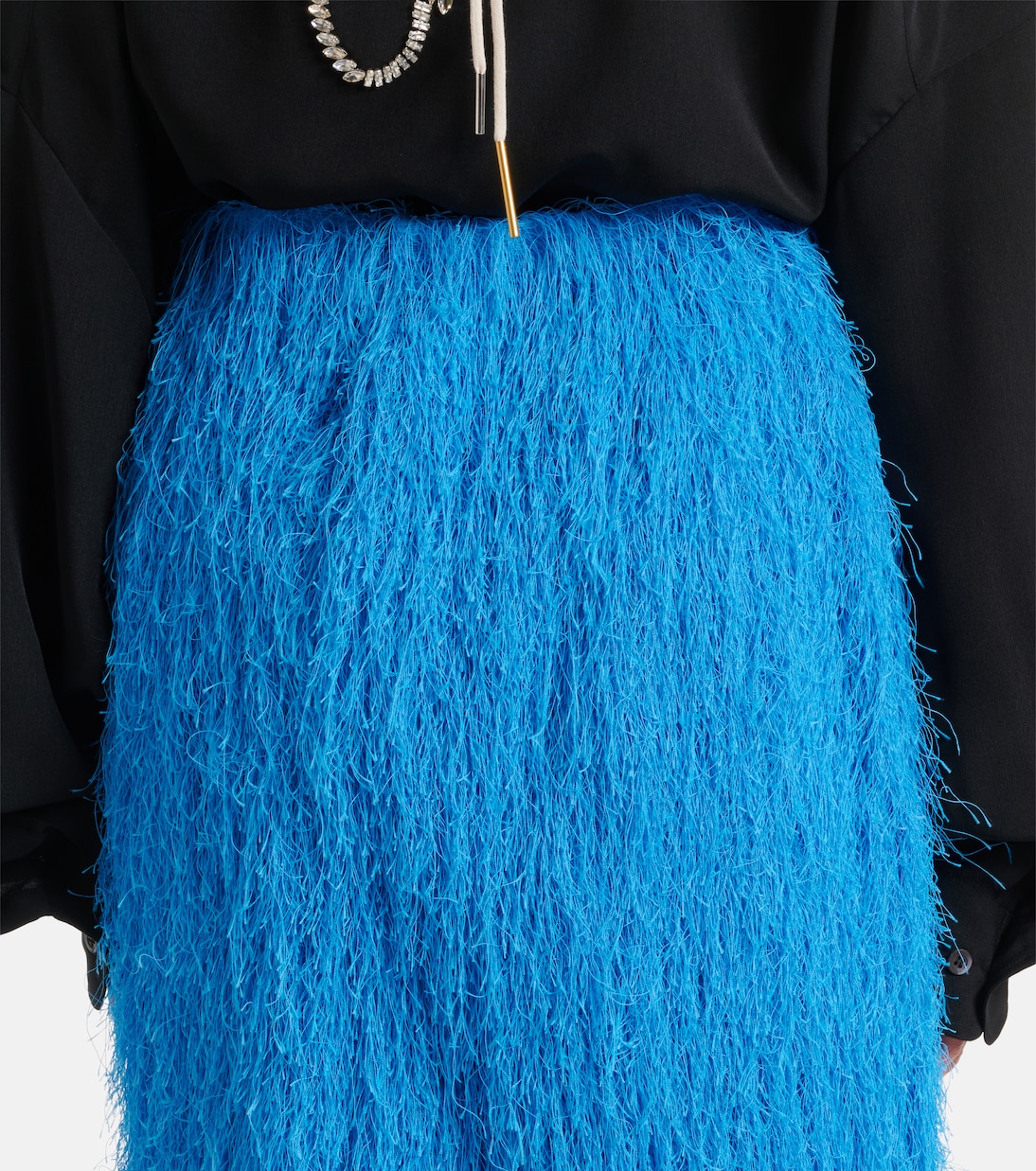 Jupe midi à franges | Dries Van Noten