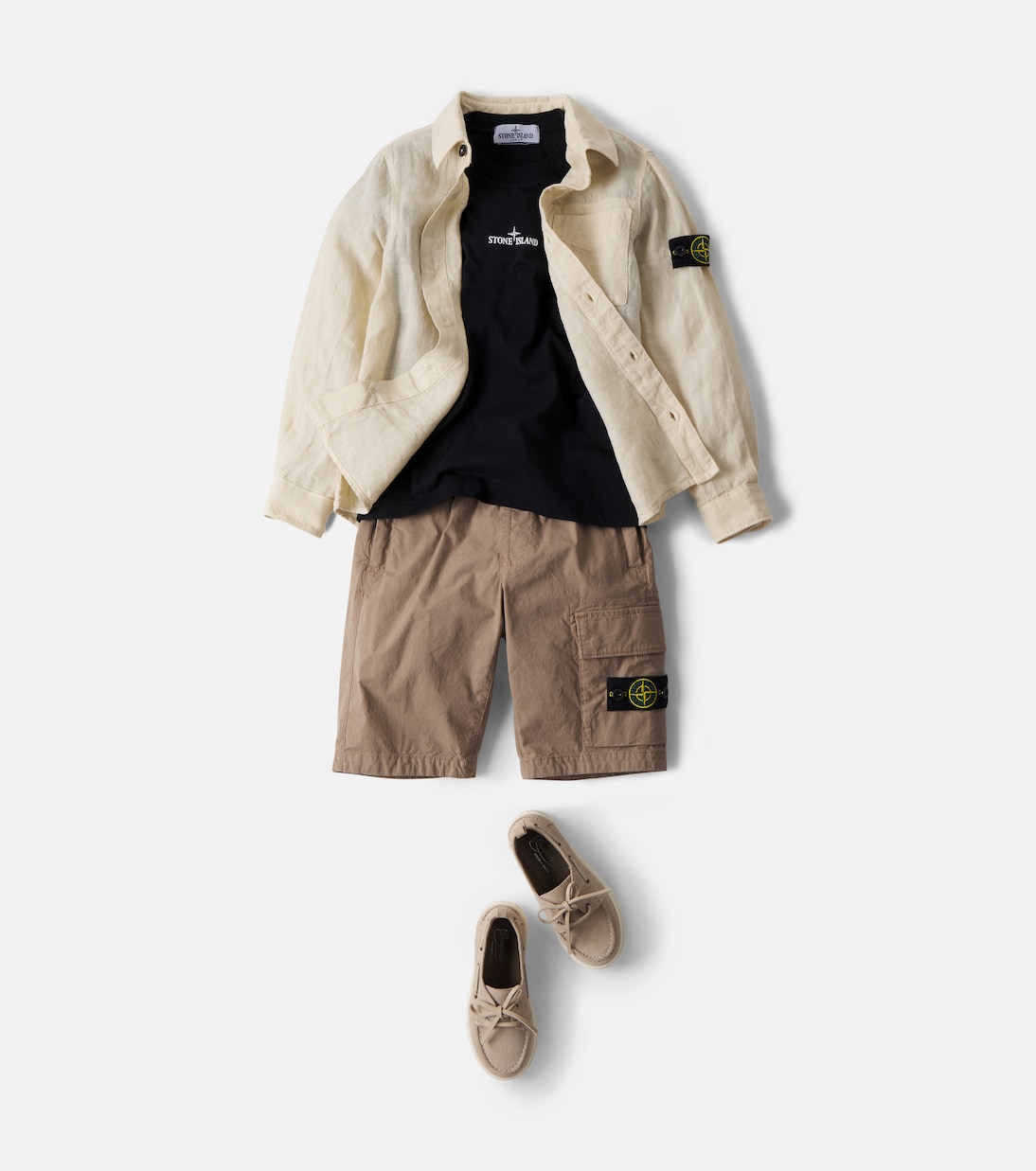Logo cotton jersey T-shirt | Stone Island Junior