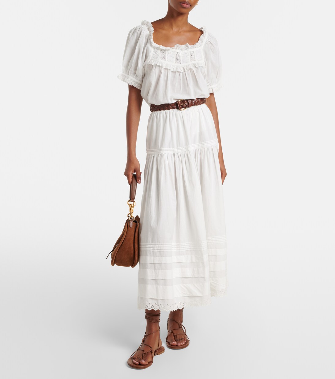 Frances lace-trimmed cotton-blend top | Dôen