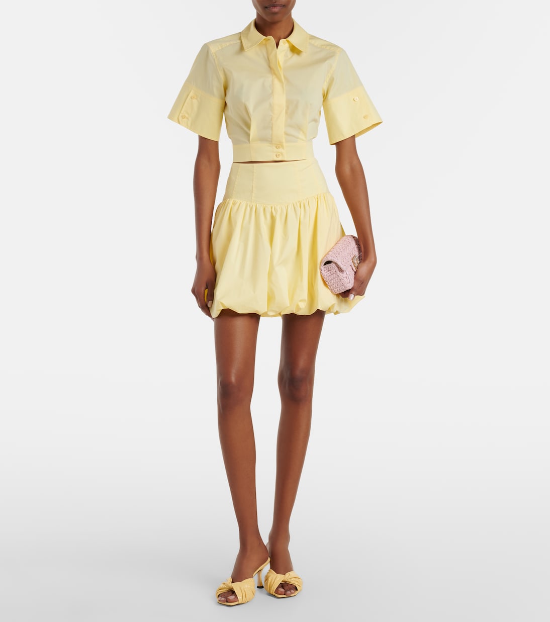 Pippa cotton-blend poplin miniskirt | Simkhai