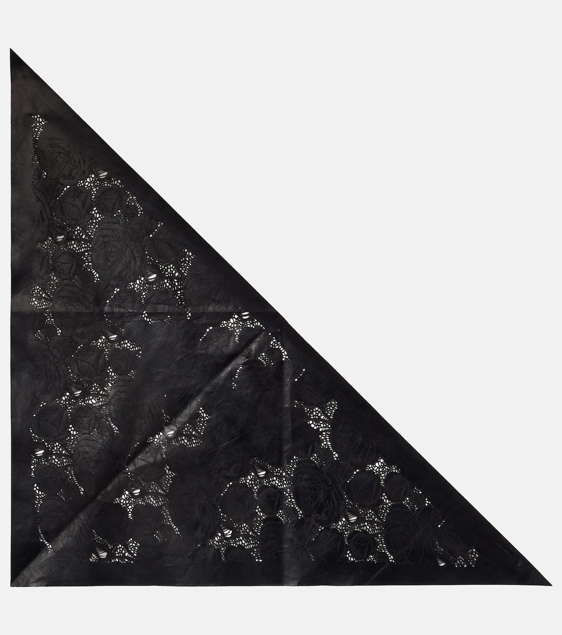 Floral perforated leather scarf | Magda Butrym