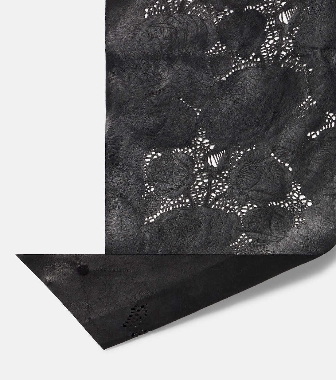 Floral perforated leather scarf | Magda Butrym