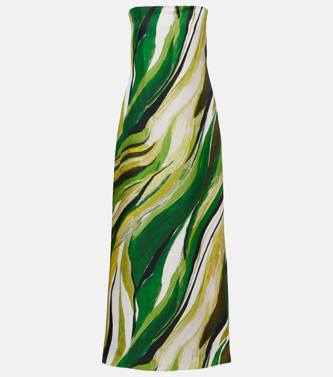 Vestido de fiesta de seda estampado | Christopher Esber