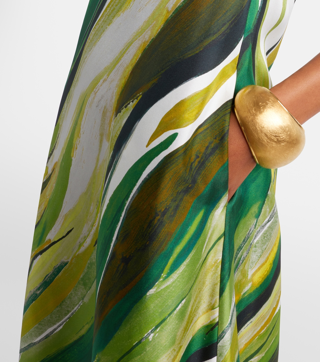 Vestido de fiesta de seda estampado | Christopher Esber