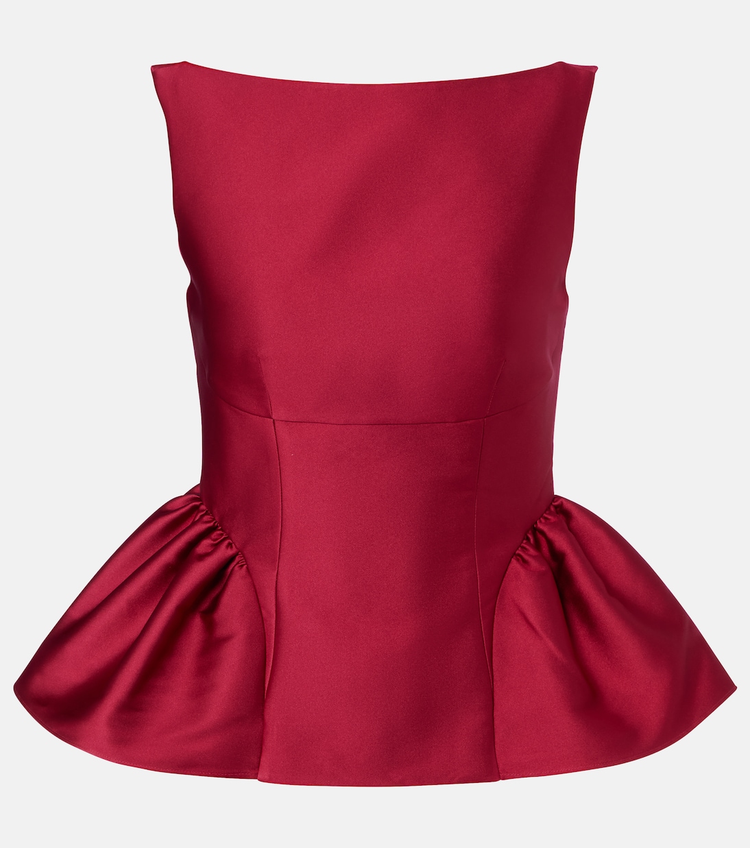 Peplum taffeta top  | Roland Mouret