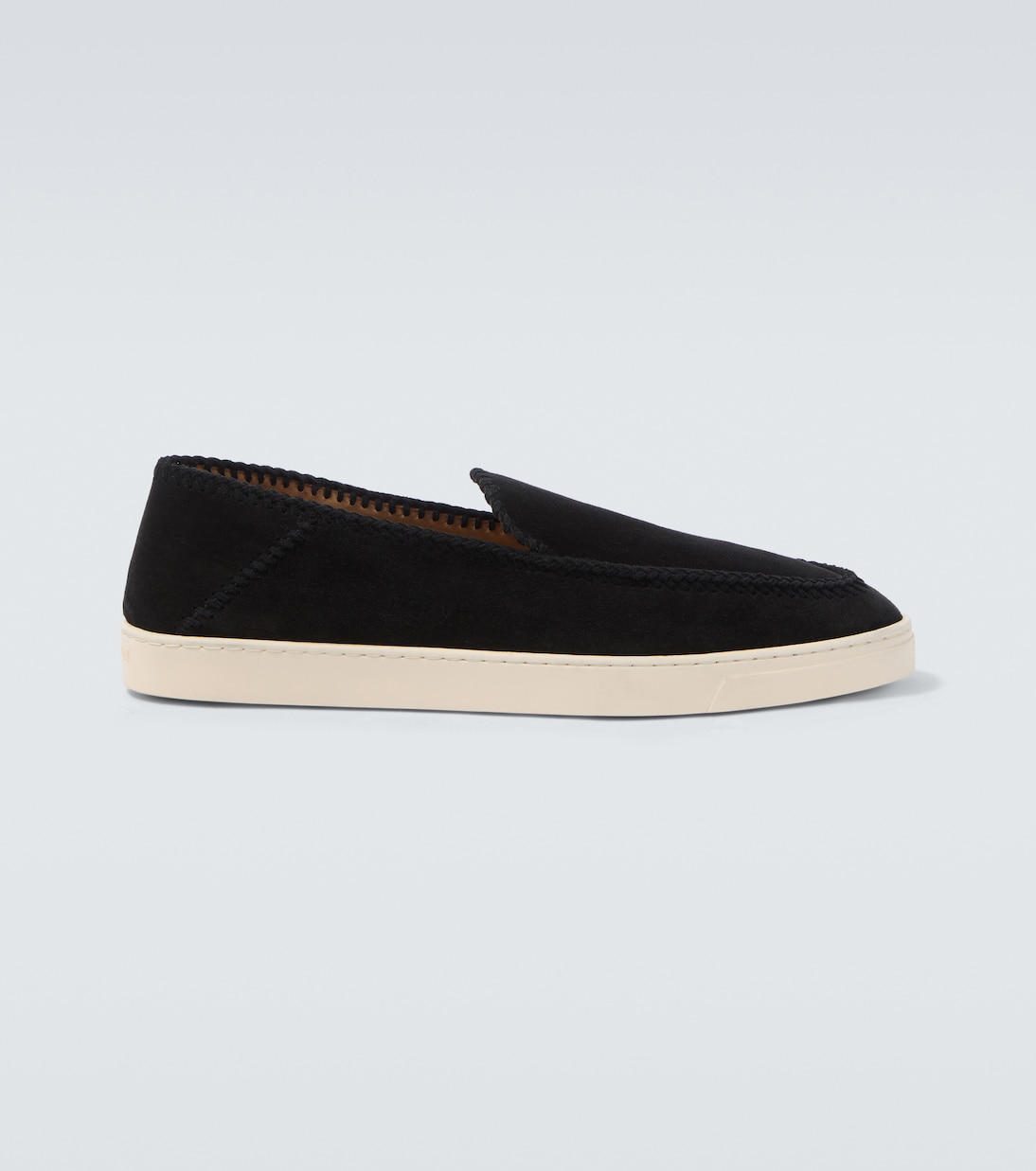 Galleria 3 suede slip-on shoes | Giorgio Armani