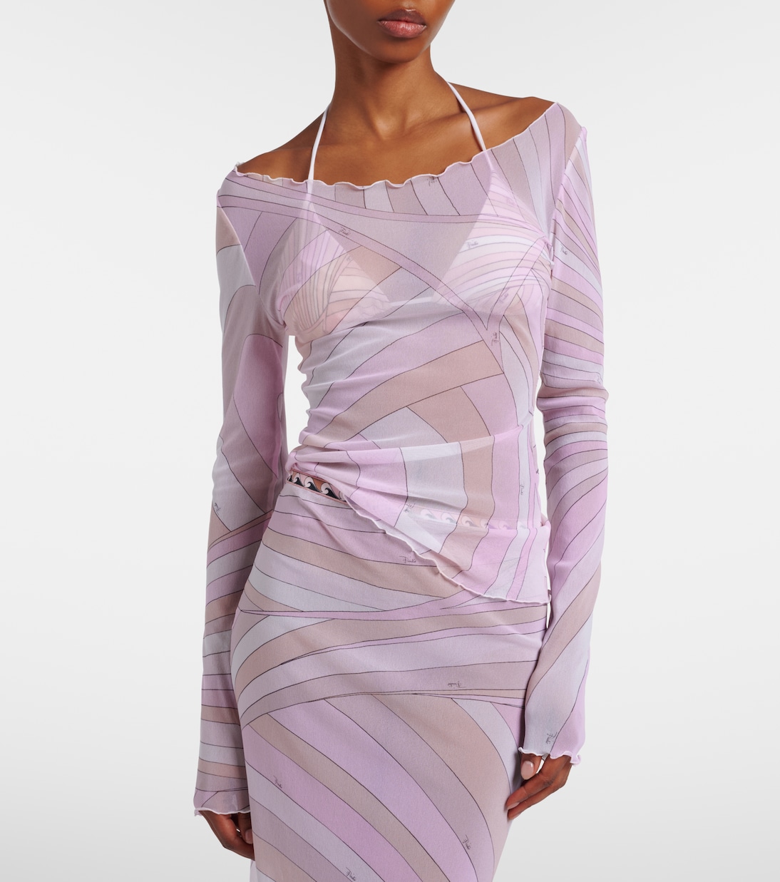 Iride tulle top | Pucci