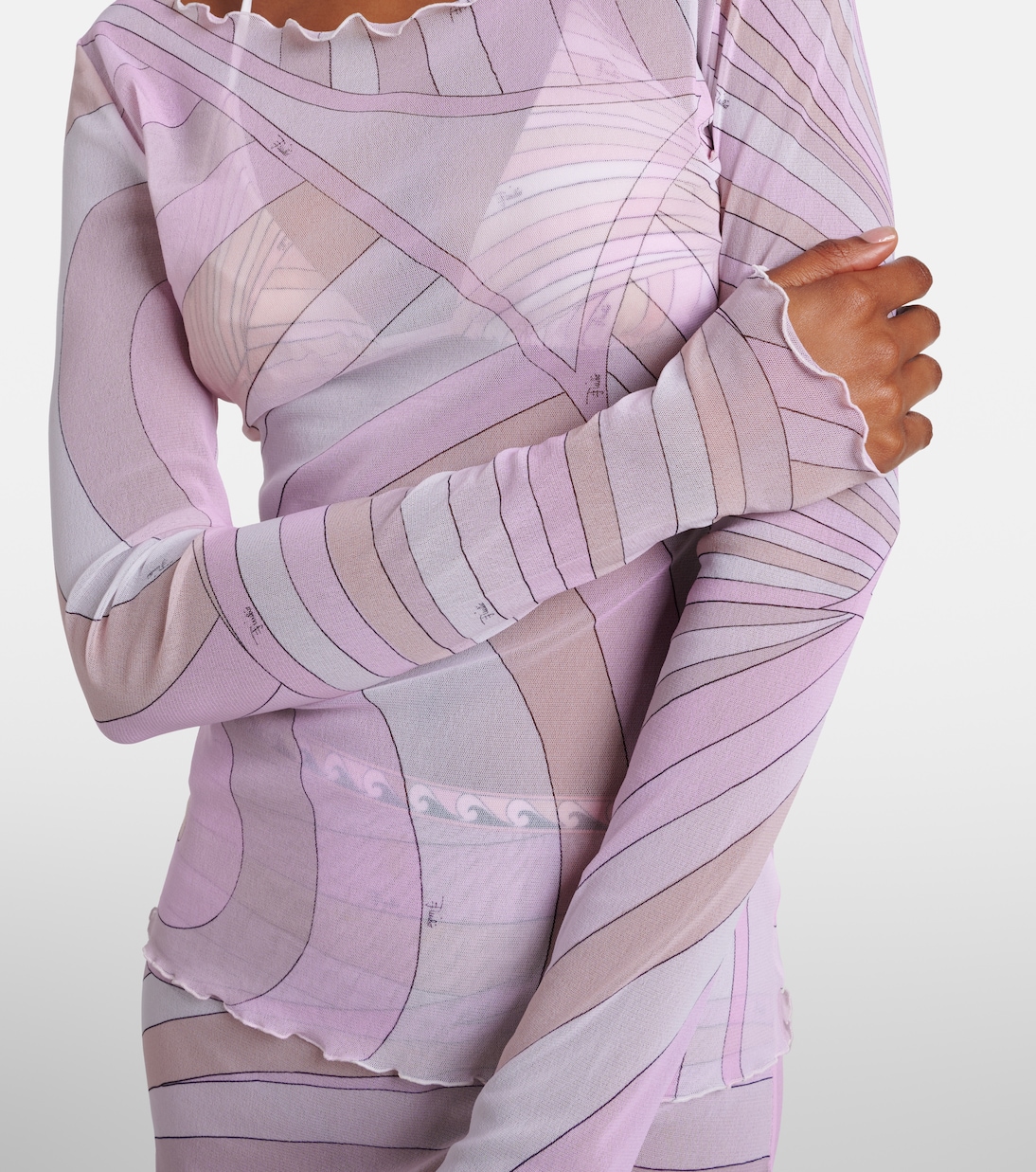 Iride tulle top | Pucci