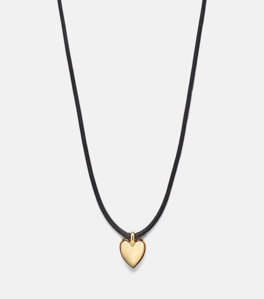 Puffy Heart 14kt gold-plated pendant necklace | Jennifer Fisher