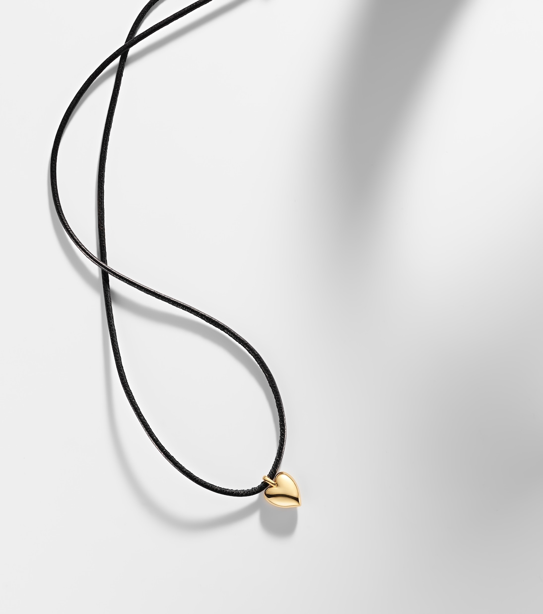 Puffy Heart 14kt gold-plated pendant necklace | Jennifer Fisher