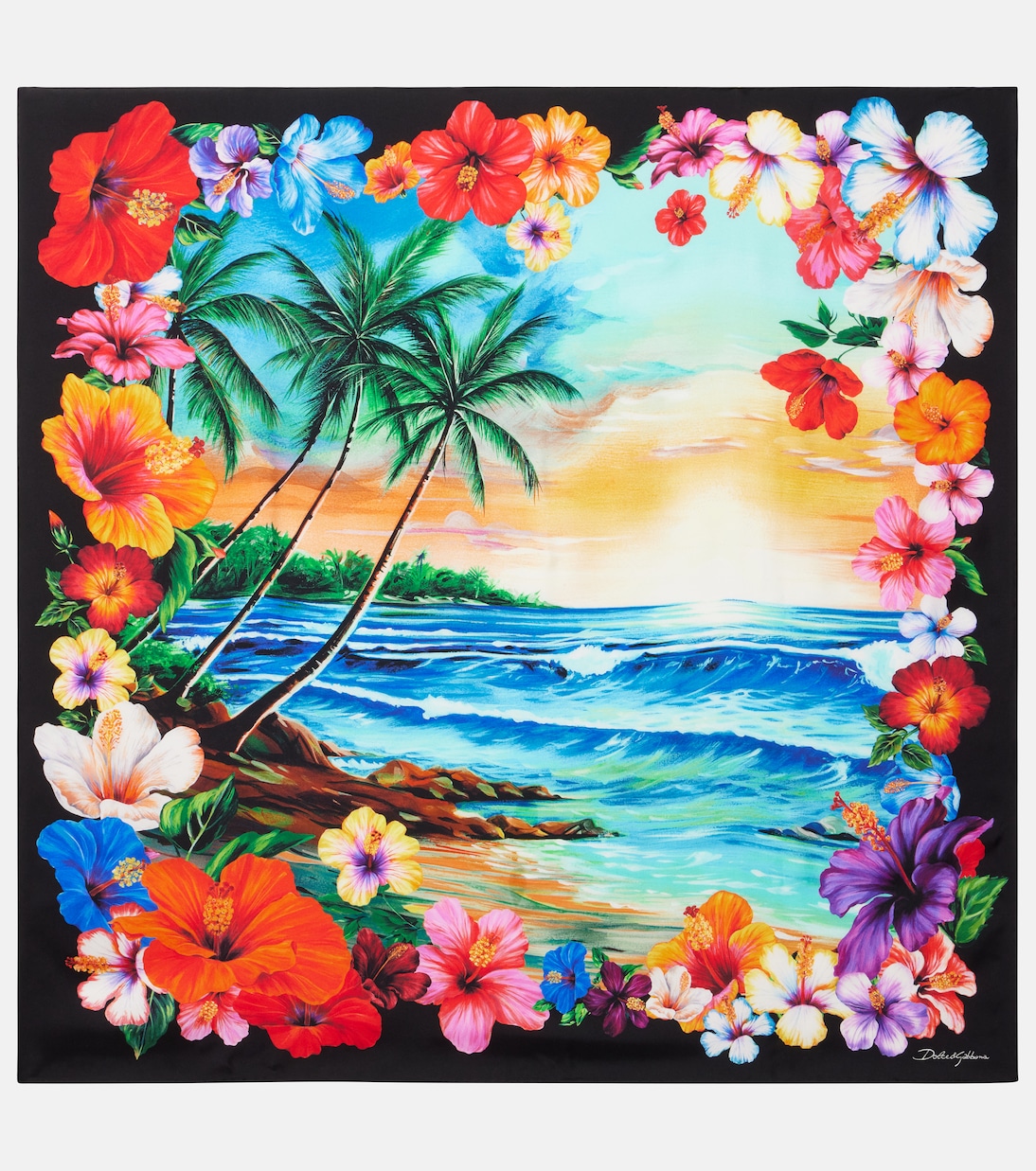 Printed silk twill scarf | Dolce&Gabbana