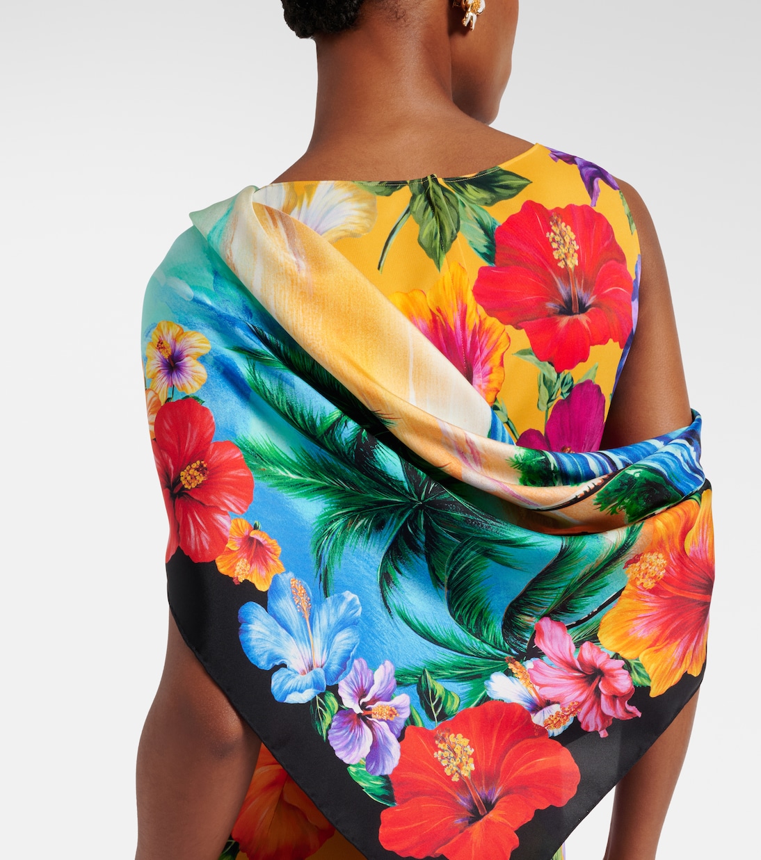 Printed silk twill scarf | Dolce&Gabbana