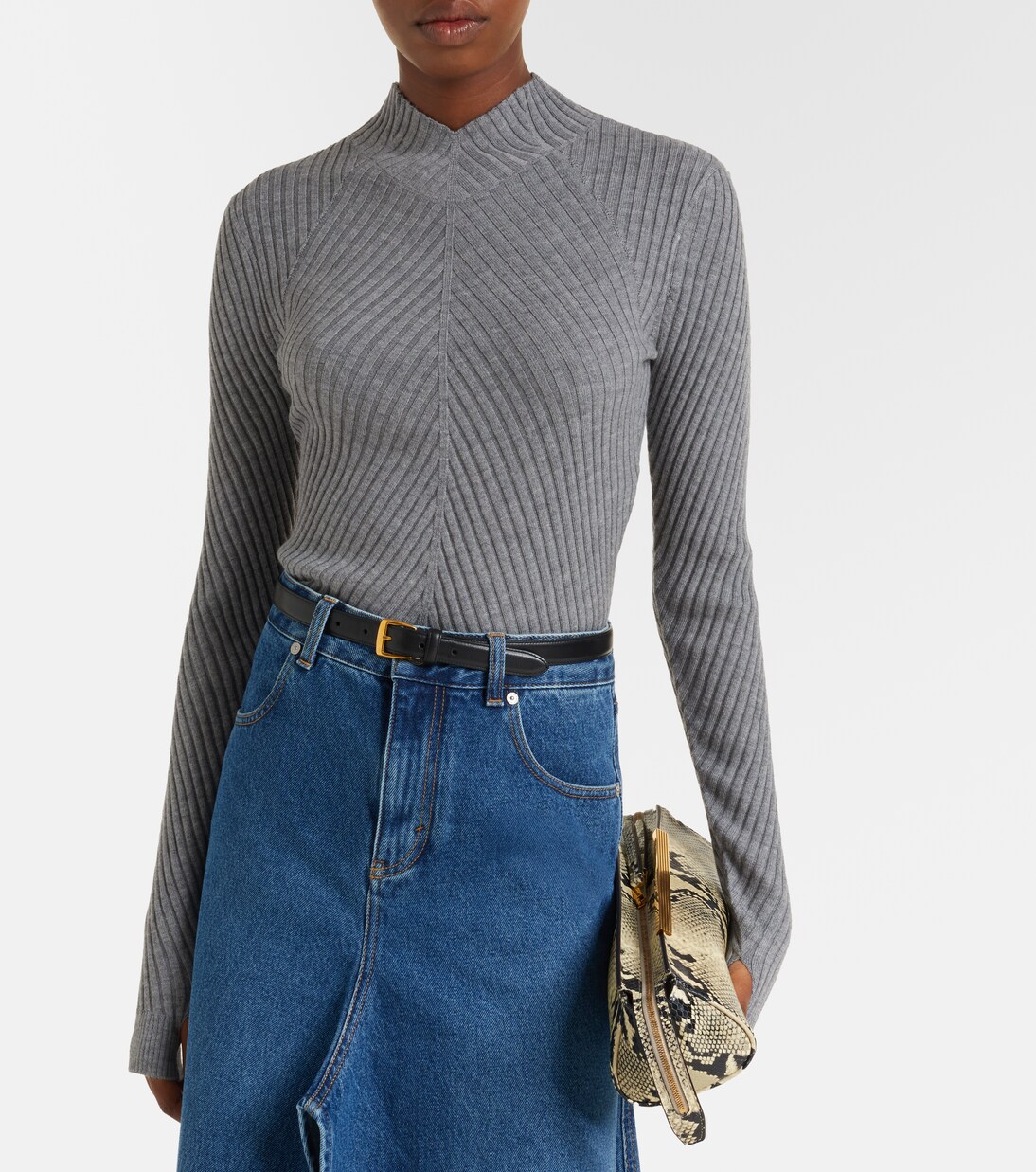 Georgia ribbed-knit wool top | Victoria Beckham