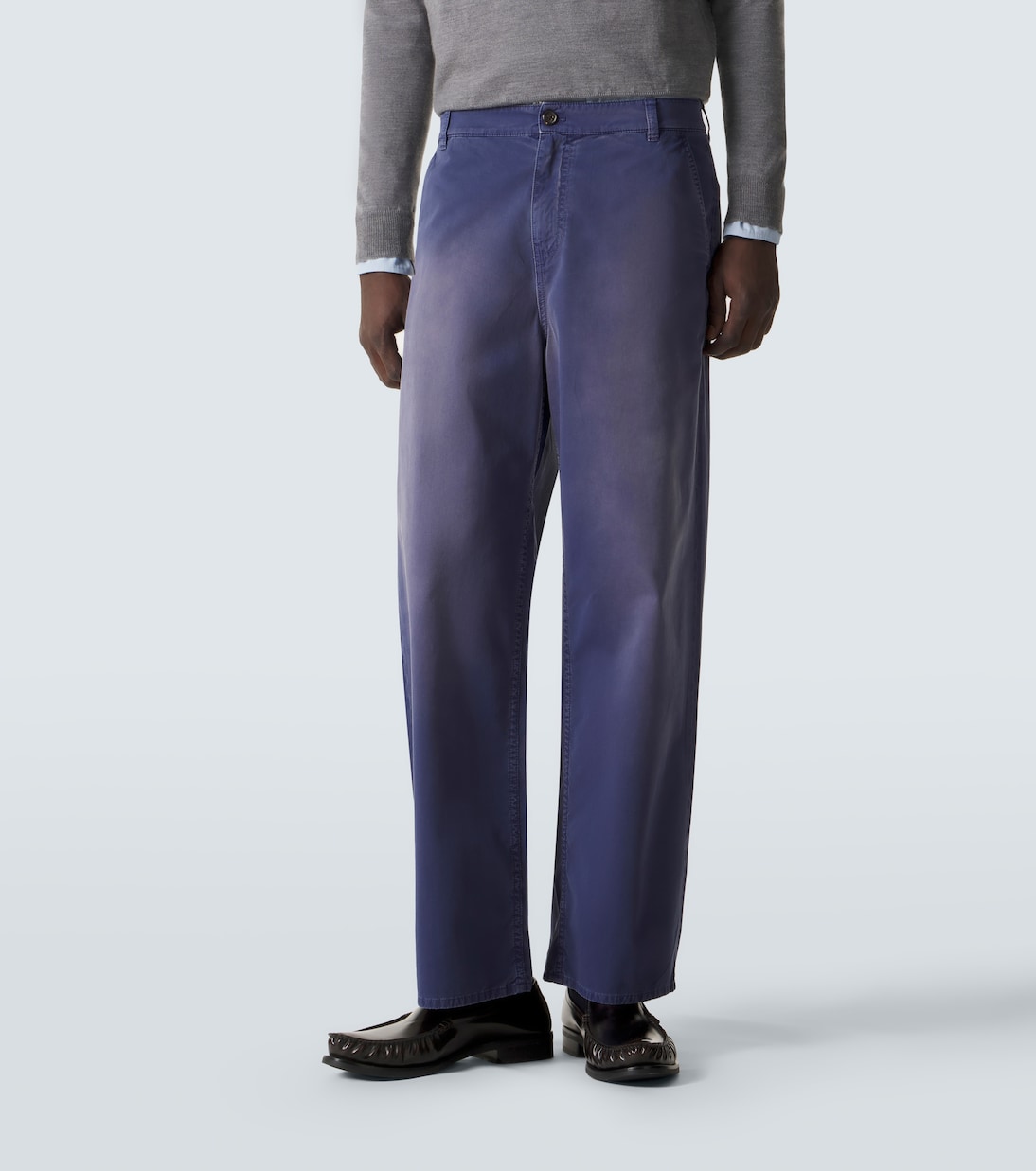 Cotton gabardine wide-leg pants | Miu Miu