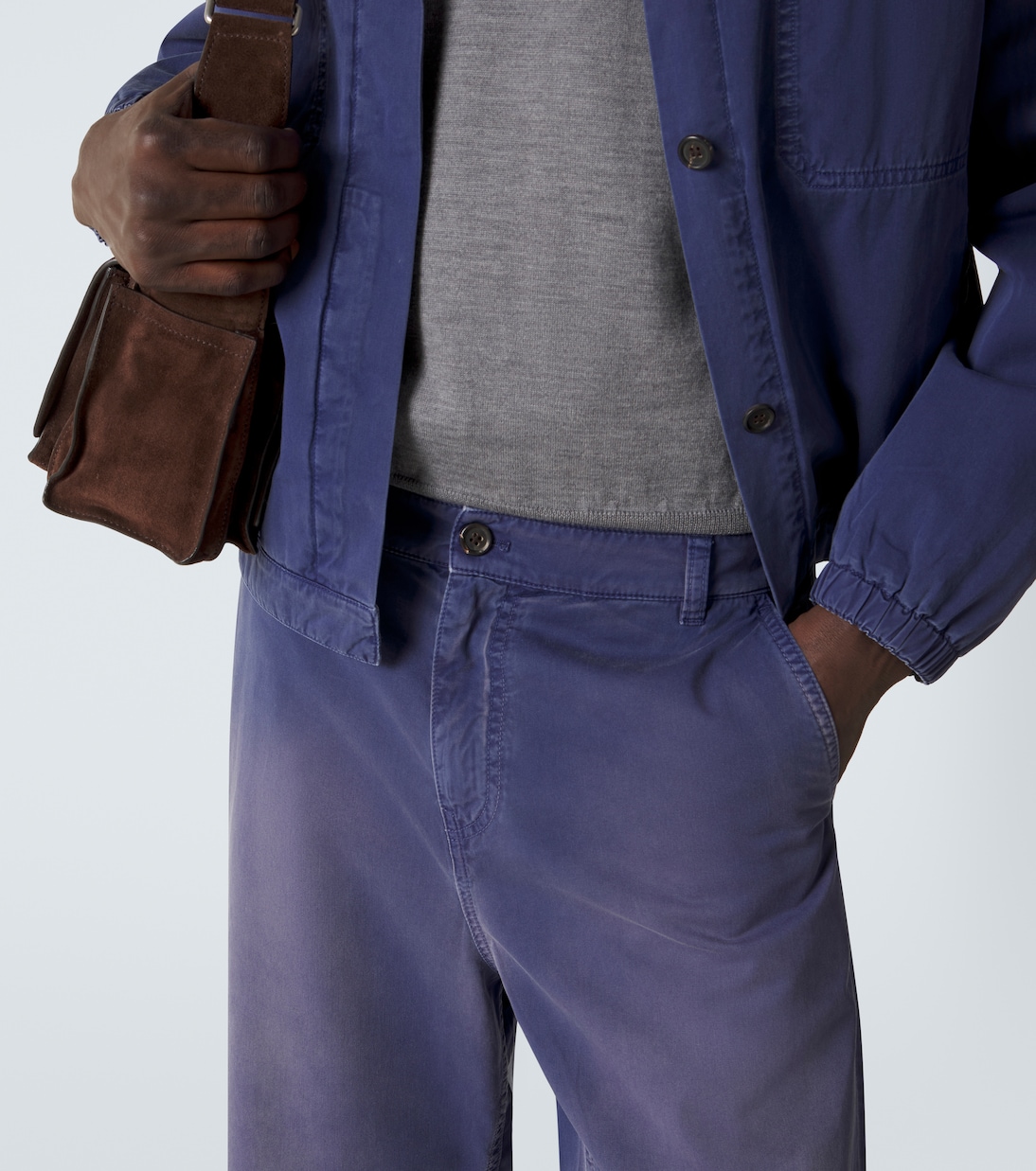 Cotton gabardine wide-leg pants | Miu Miu