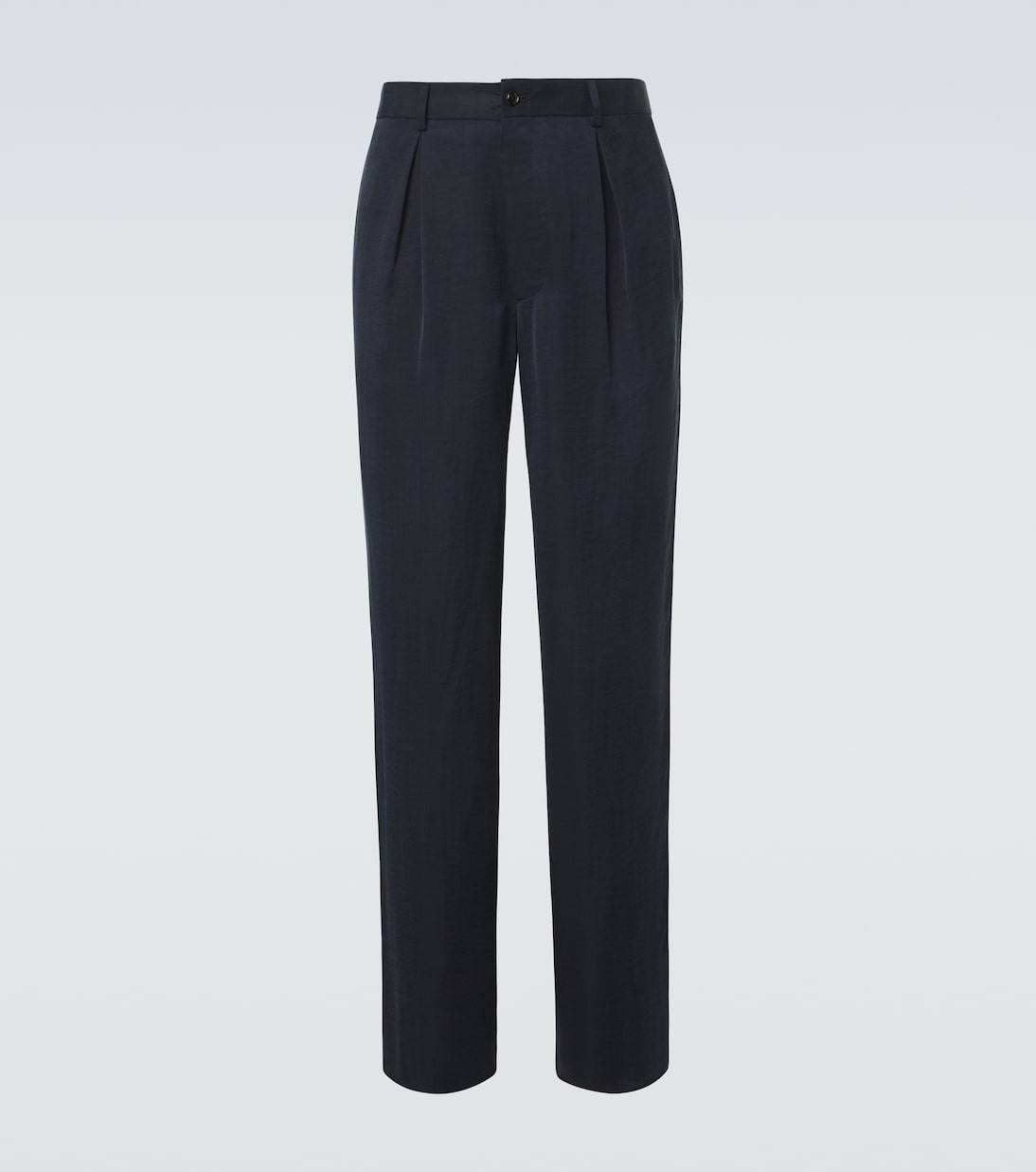 Pleated satin wide-leg pants | Giorgio Armani