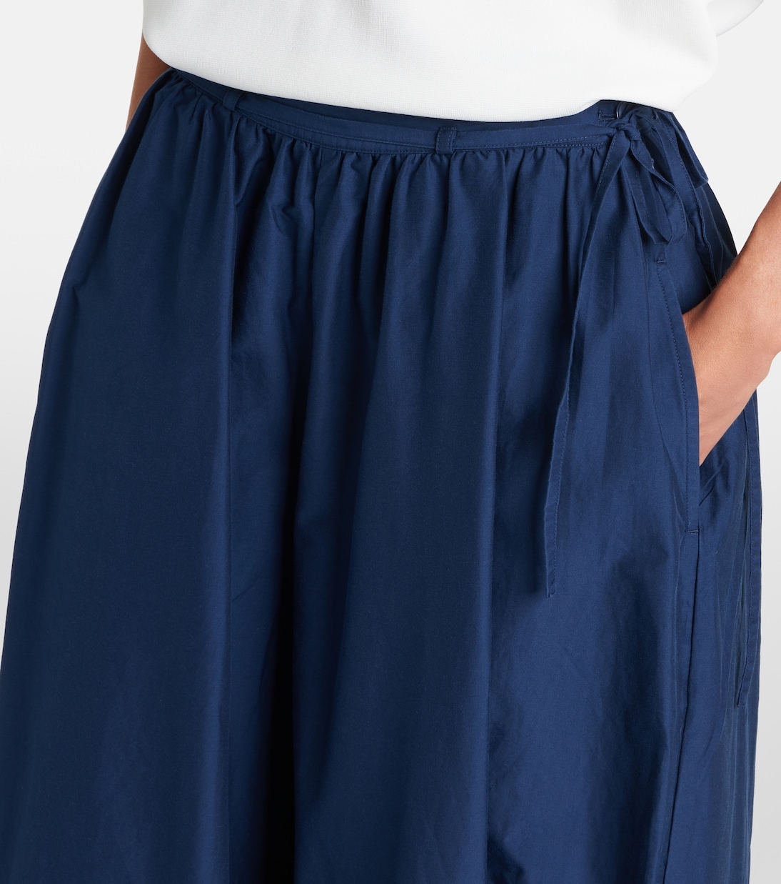 Belted cotton and silk balloon pants | Polo Ralph Lauren