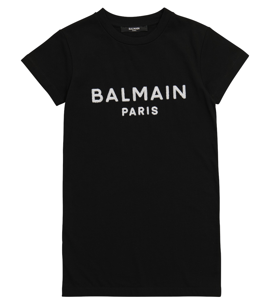 Robe t-shirt en coton à logo | Balmain Kids