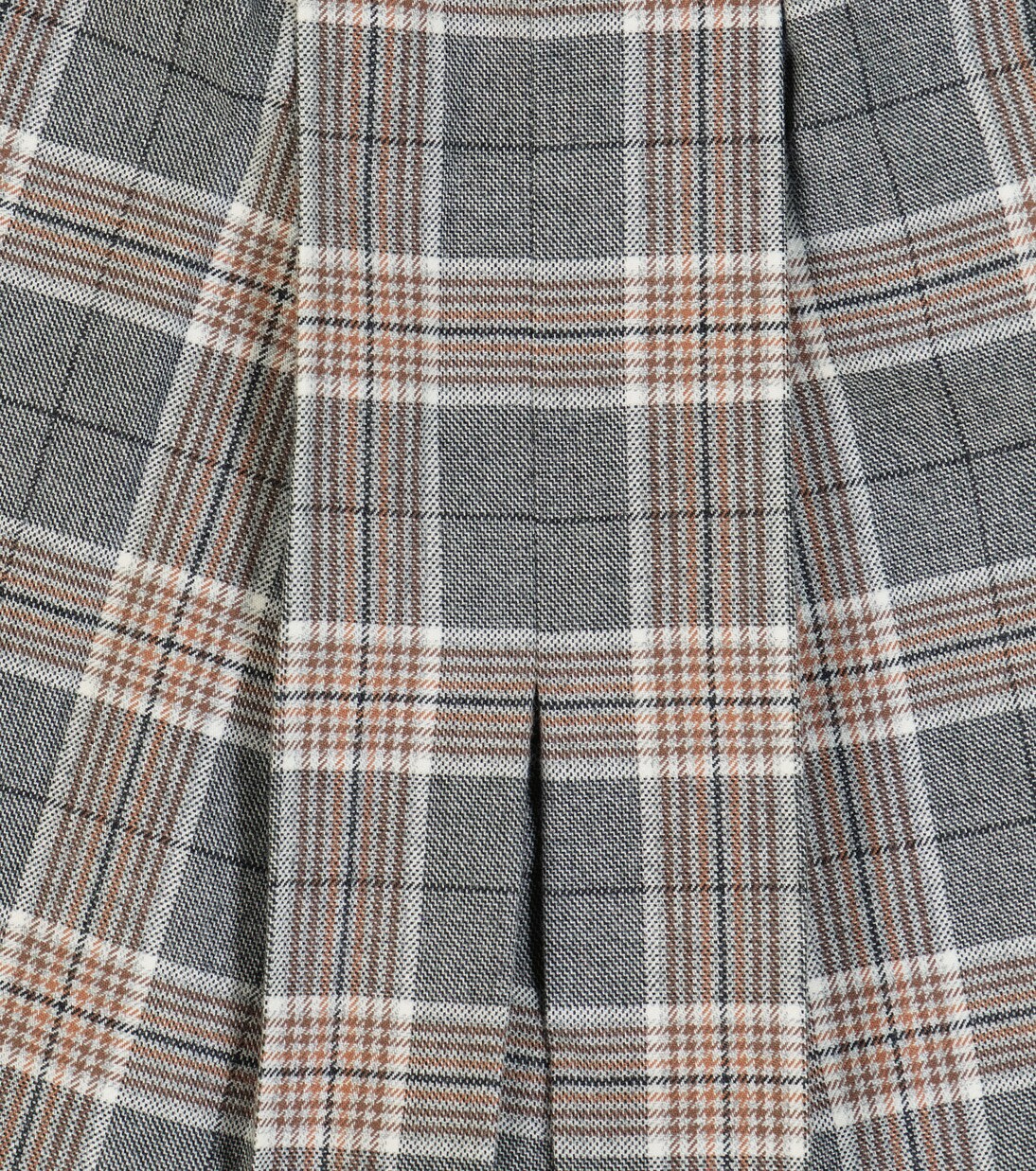 Checked cotton and cashmere skort | Paade Mode