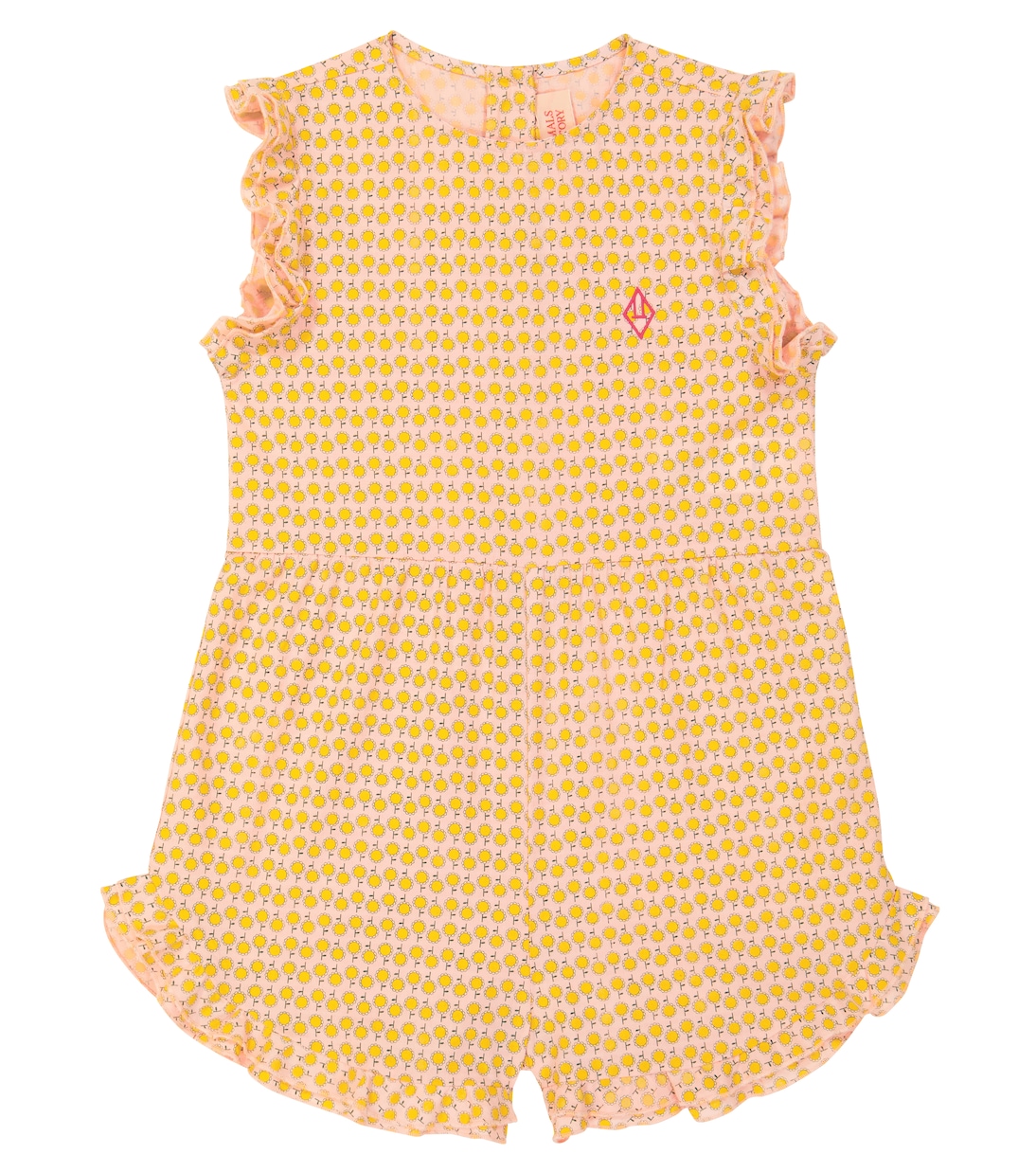 Squirrel printed cotton romper | The Animals Observatory