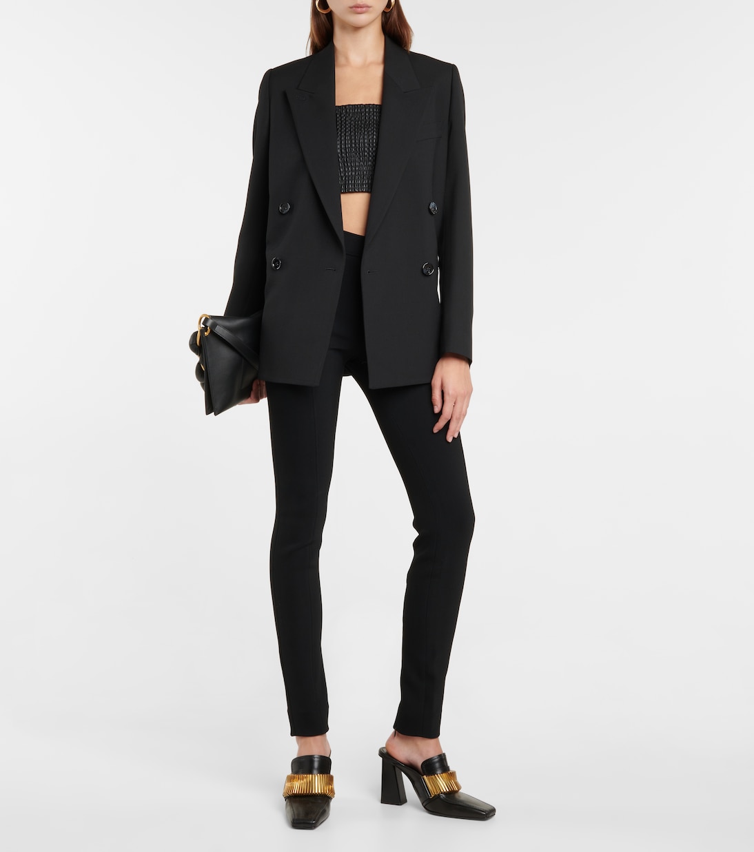 High-rise crêpe slim pants | Proenza Schouler