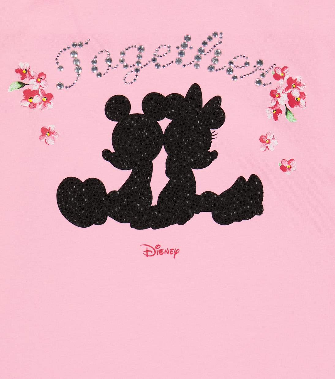 x Disney® – Robe en coton mélangé à ornements | Monnalisa