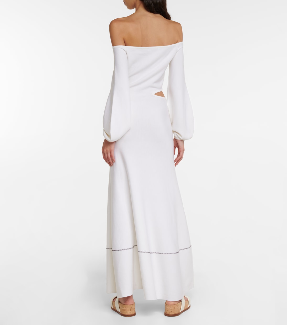 Robe midi Oskar à encolure bardot | Gabriela Hearst