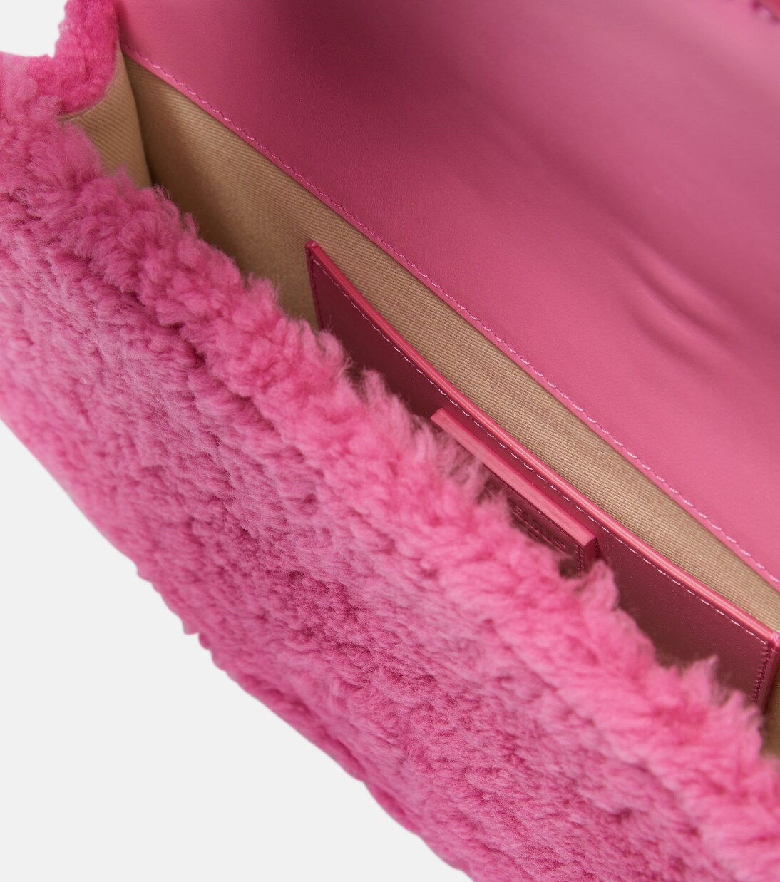 Le Bambidou shearling shoulder bag | Jacquemus