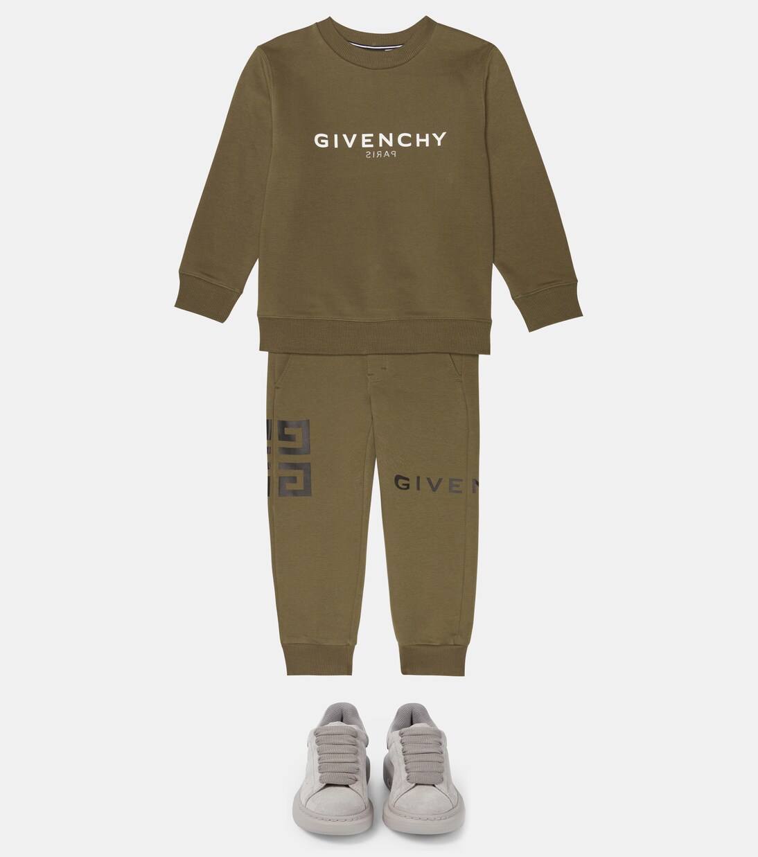 Logo cotton-blend sweatpants | Givenchy Kids