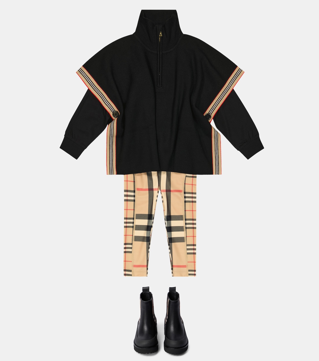 Wool-blend poncho | Burberry Kids