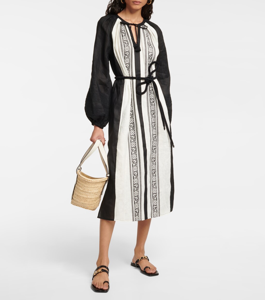 Bestickter Kaftan aus Leinen | Tory Burch
