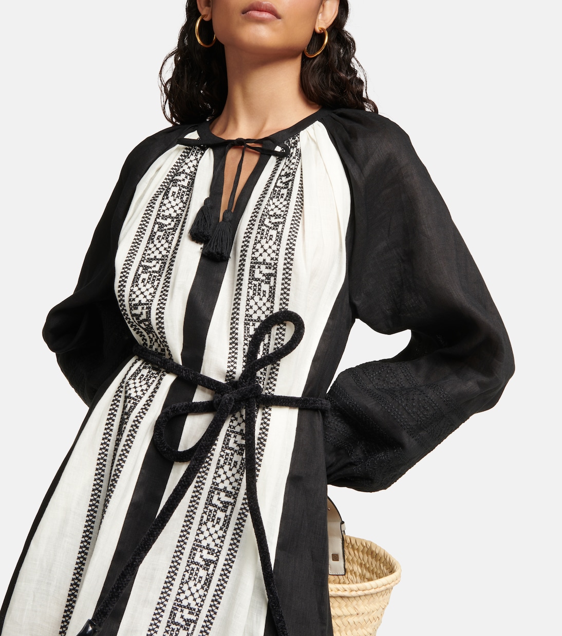 Bestickter Kaftan aus Leinen | Tory Burch