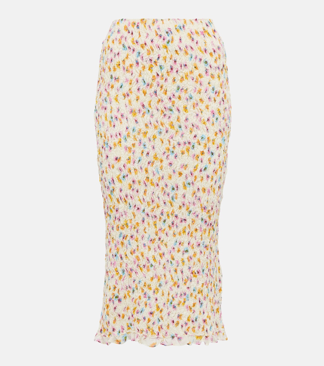 Floral plissé midi skirt | Dorothee Schumacher
