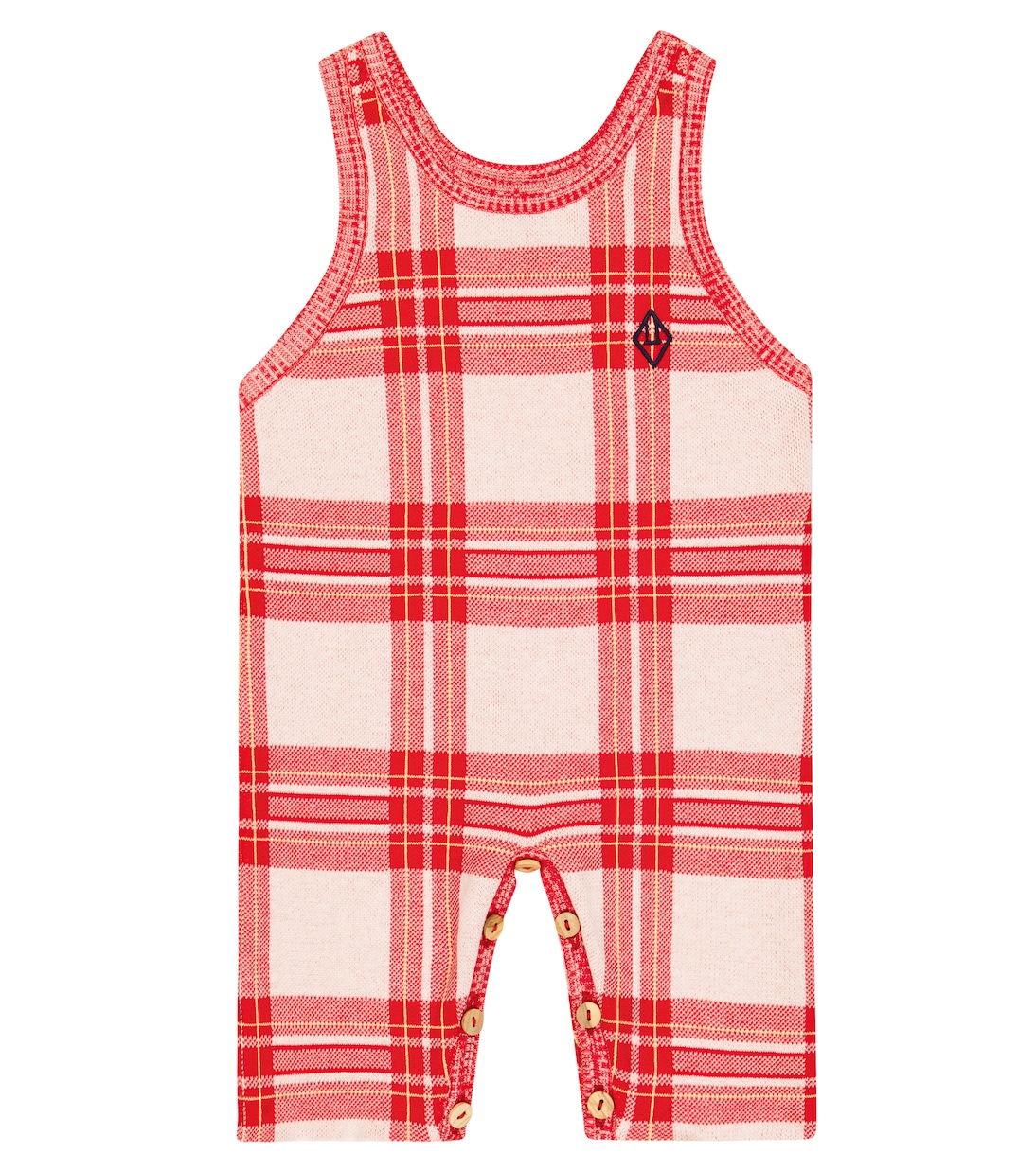 Baby Boar logo cotton-blend playsuit | The Animals Observatory