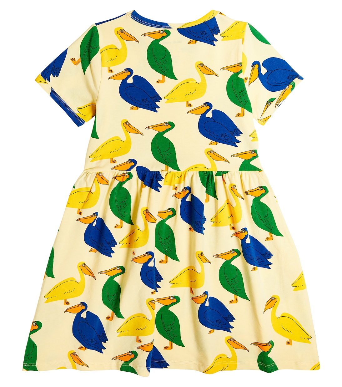 Printed cotton-blend dress | Mini Rodini