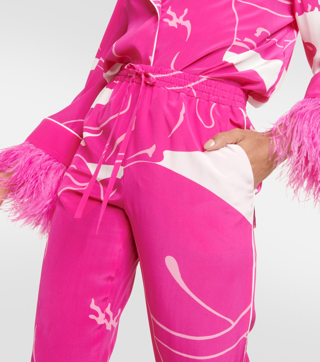 Hose aus Crêpe de Chine aus Seide | Valentino