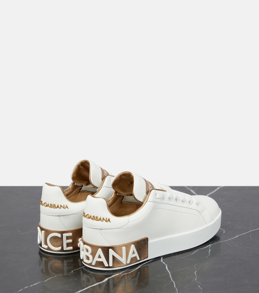 Portofino leather sneakers | Dolce&Gabbana