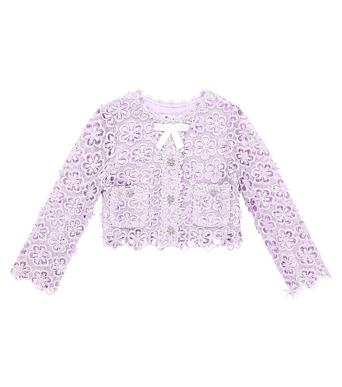 Cardigan en dentelle à ornements | Self-Portrait Kids