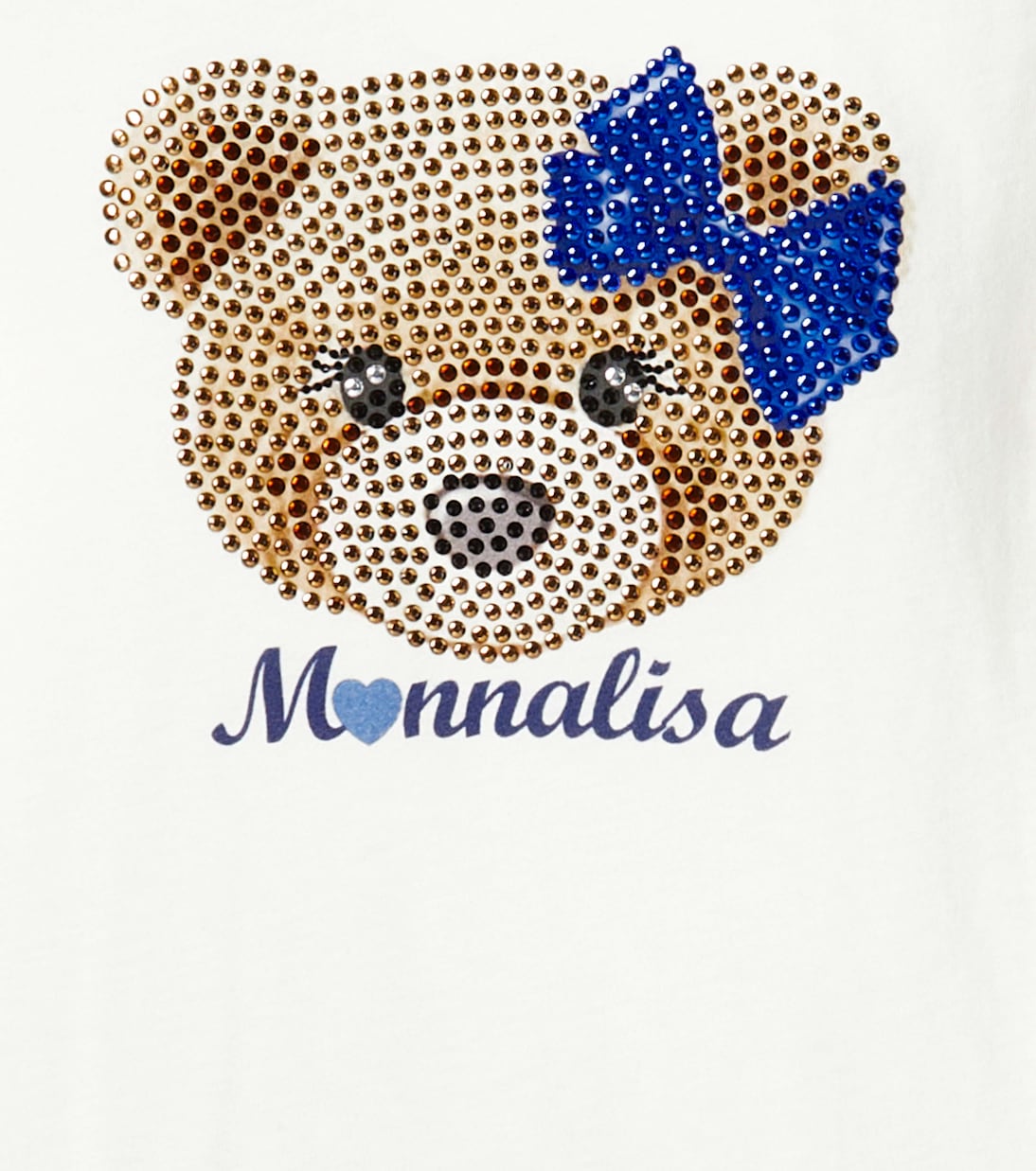 Embellished cotton jersey T-shirt | Monnalisa