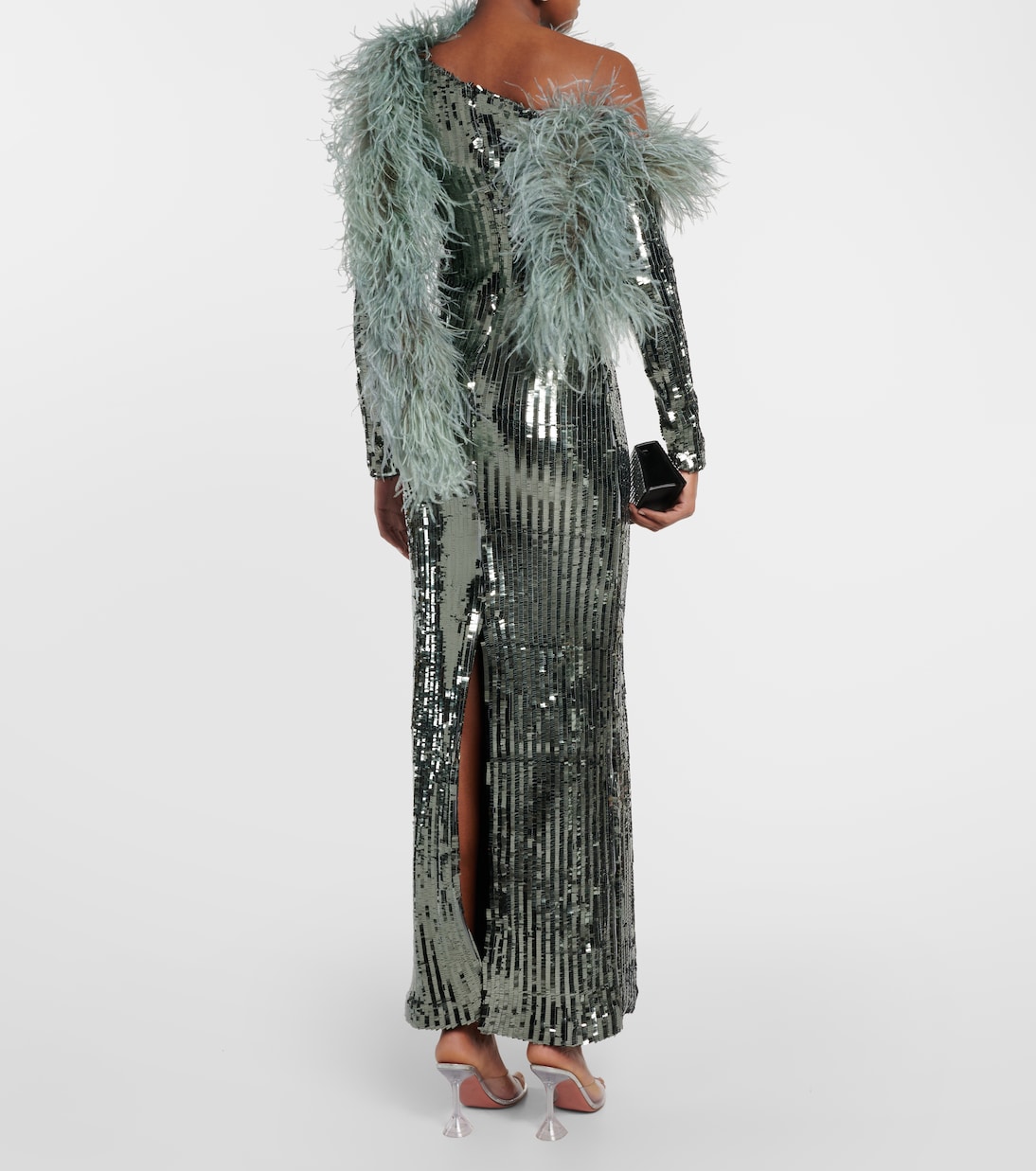 Abito lungo Garbo Disco con paillettes | Taller Marmo