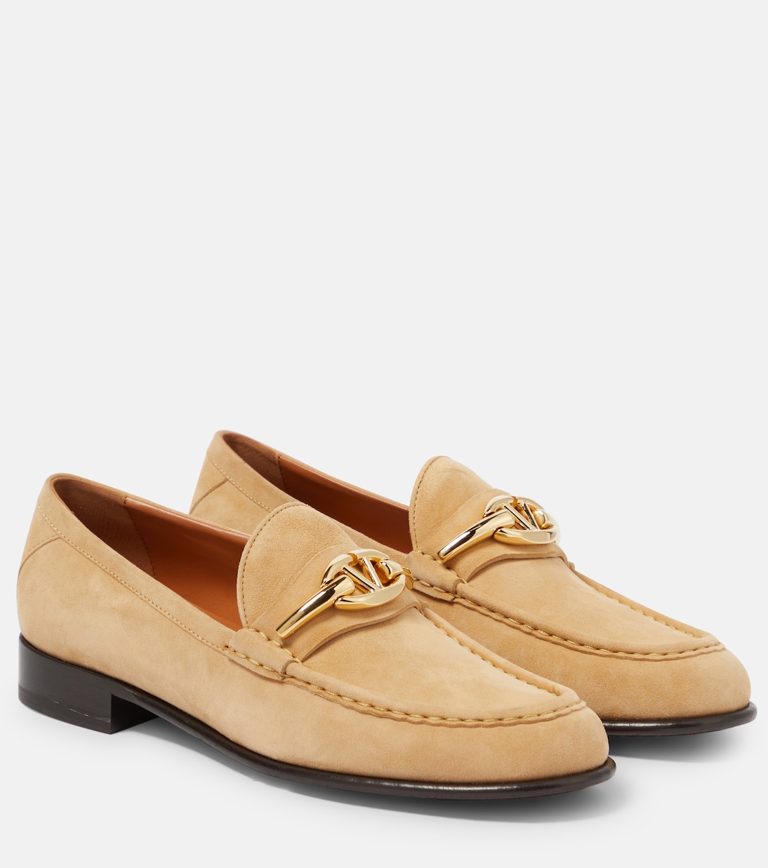 Loafers VLogo Gate aus Veloursleder | Valentino Garavani