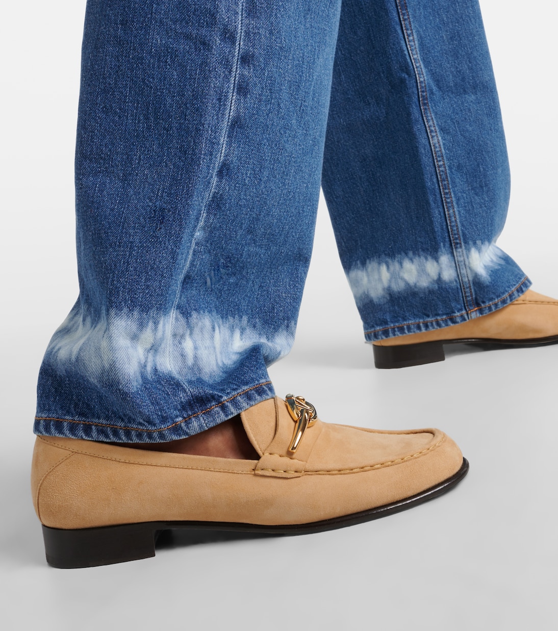 Loafers VLogo Gate aus Veloursleder | Valentino Garavani