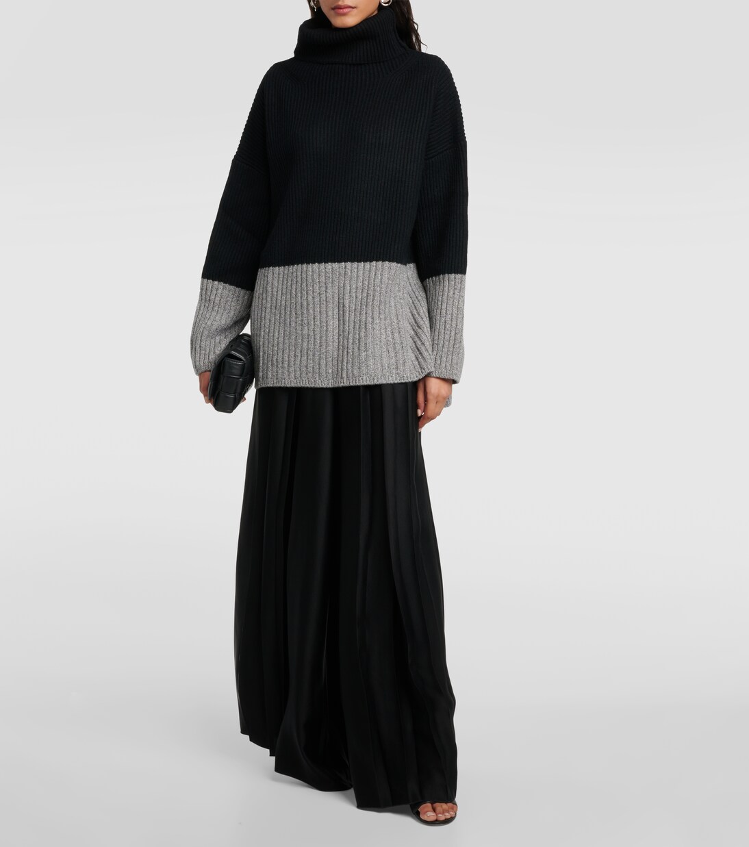 Pull Colour Block en laine et cachemire | Joseph