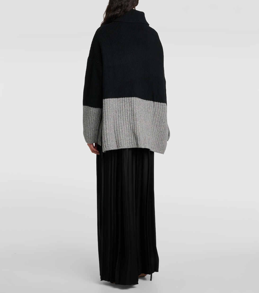 Pull Colour Block en laine et cachemire | Joseph