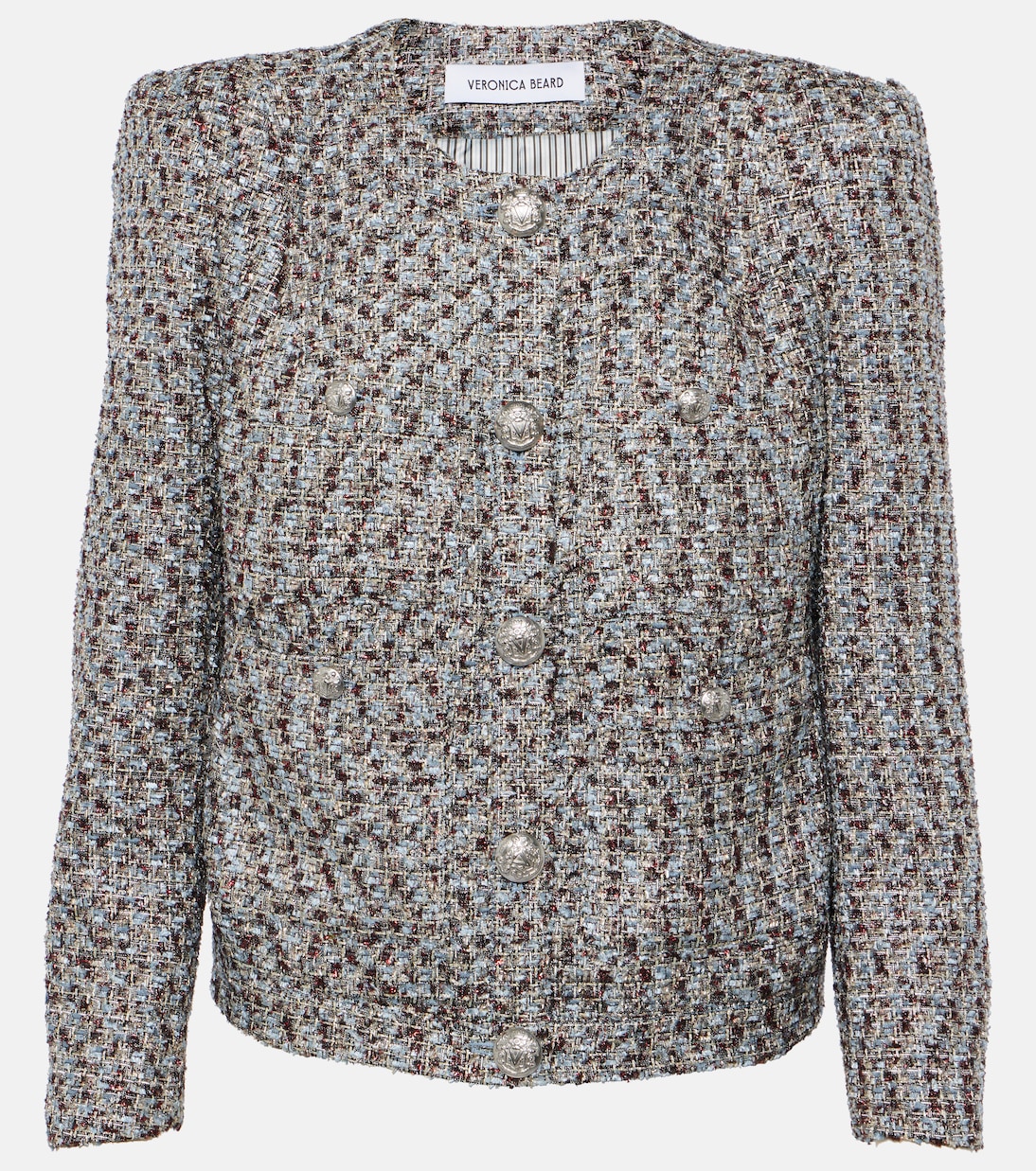Ferazia metallic tweed jacket | Veronica Beard
