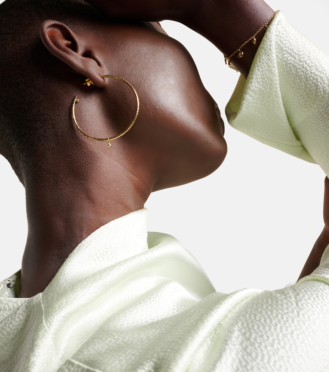 Orecchini Nesting Gem Medium in oro 18kt con diamanti  | Octavia Elizabeth